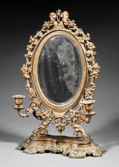 VICTORIAN PATINATED BRONZE OVA
