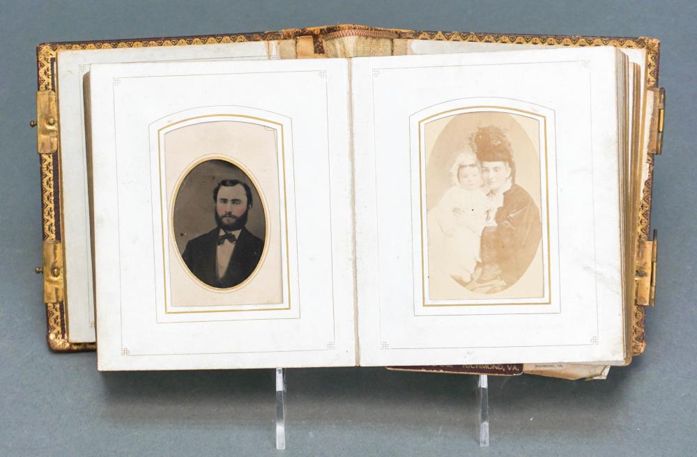VICTORIAN PHOTOGRAPH ALBUM WITH