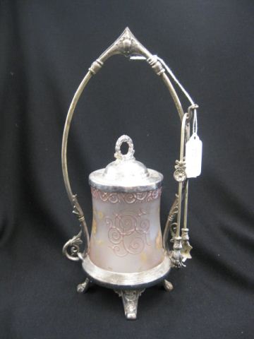 Victorian Pickle Castor enameled