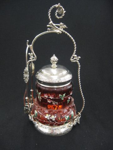 Victorian Pickle Castor enameled
