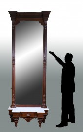 VICTORIAN PIER MIRROR: Large c