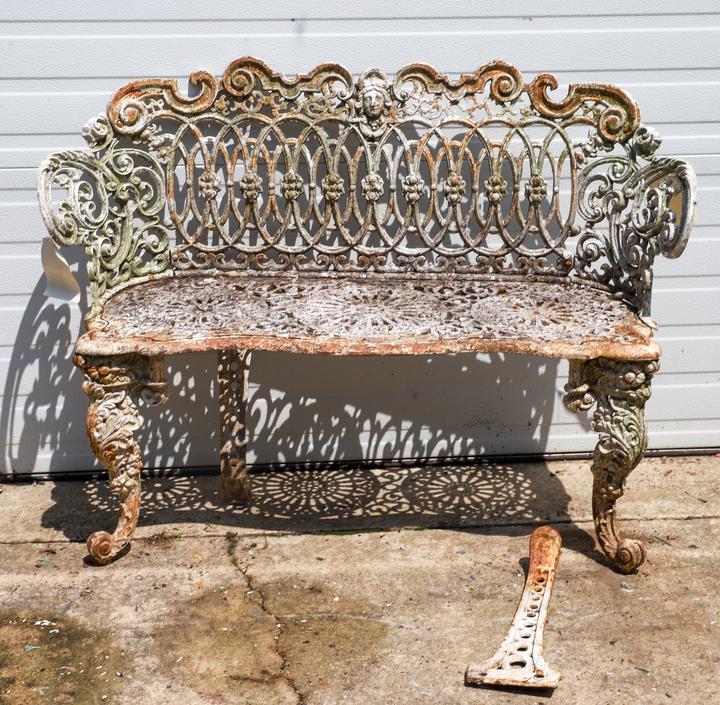 Victorian pierced iron garden