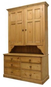 VICTORIAN PINE HOUSEKEEPER'S C