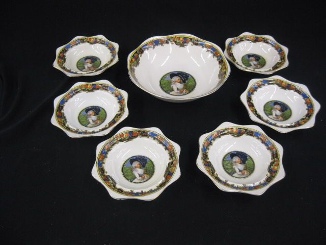 Victorian Porcelain Berry Set cameo