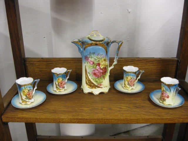 Victorian Porcelain Chocolate Pot