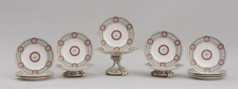 VICTORIAN PORCELAIN DESSERT SERVICE