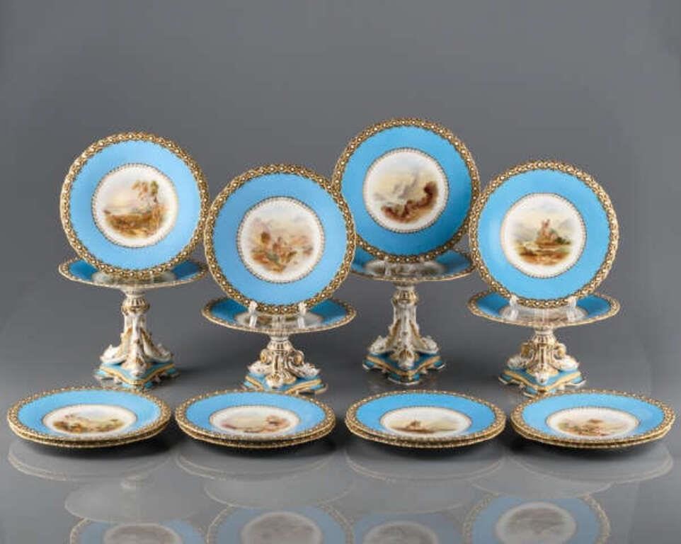 VICTORIAN PORCELAIN DESSERT