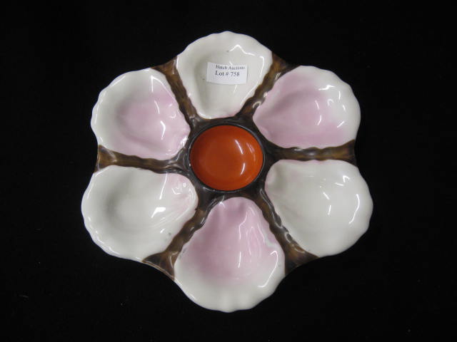 Victorian Porcelain Oyster Plate