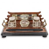 VICTORIAN PORTABLE INKWELL DES