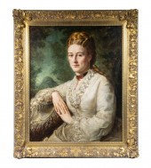 VICTORIAN PORTRAIT OF A RED-HA