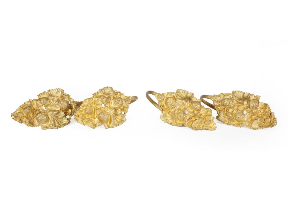 VICTORIAN PRESSED AND GILT METAL