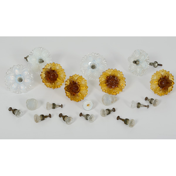 Victorian Pressed Glass Tie Backs