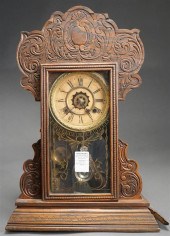 VICTORIAN PRESSED OAK MANTLE C