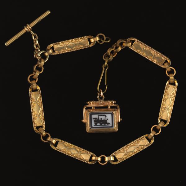 VICTORIAN RAILROAD GOLD PLATED