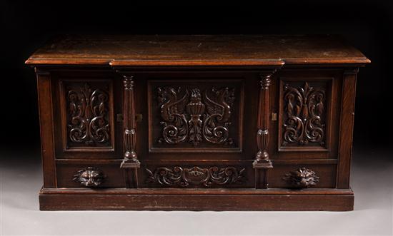 Victorian Renaissance Revival oak