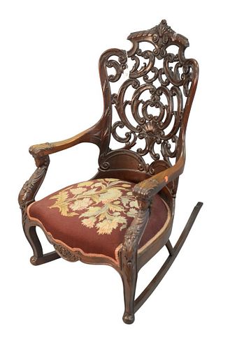 VICTORIAN ROCKER WITH LAMINATED,