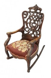 VICTORIAN ROCKER WITH LAMINATE