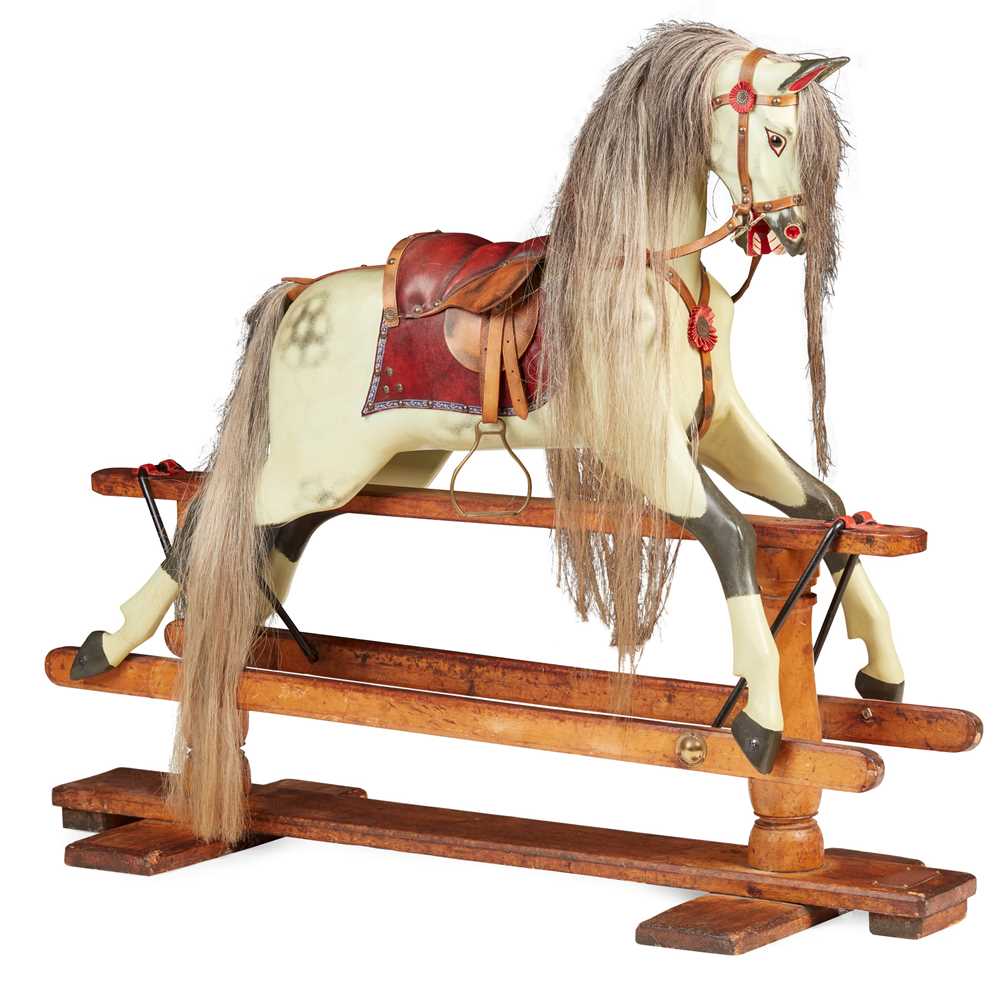 VICTORIAN ROCKING HORSE LATE 19TH