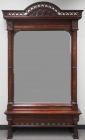 VICTORIAN ROCOCO HALL MIRROR W