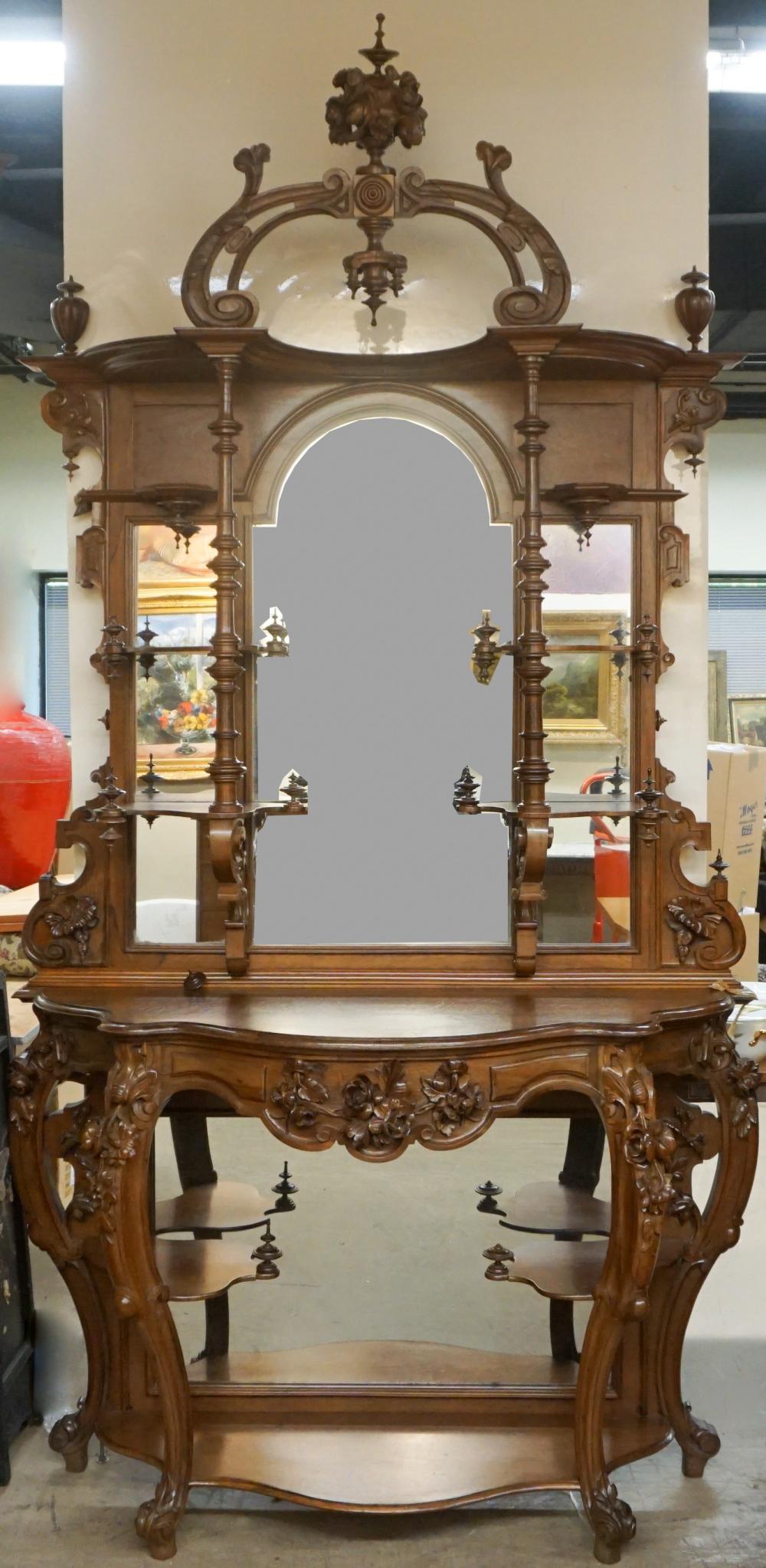 VICTORIAN ROCOCO REVIVAL CARVED