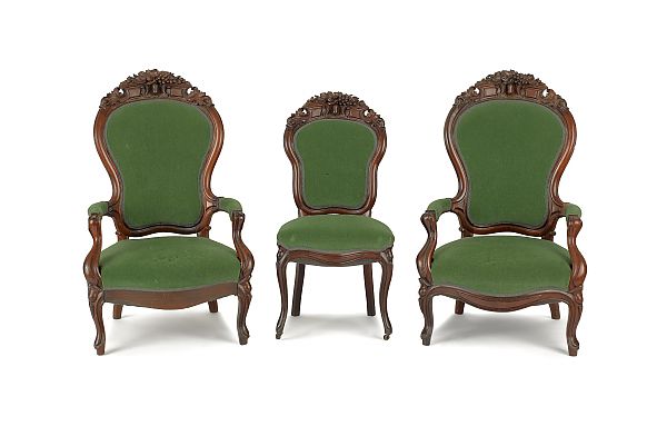 Victorian Rococo Revival rosewood
