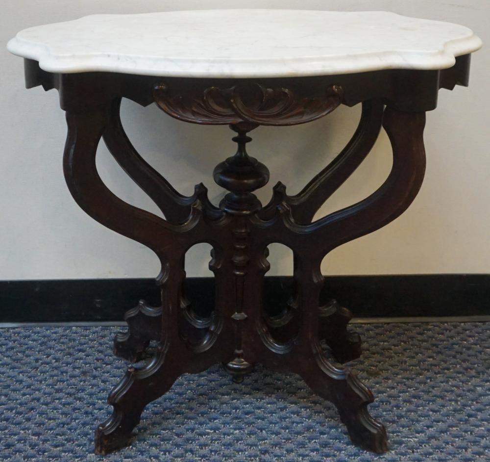 VICTORIAN ROCOCO STYLE MAHOGANY AND