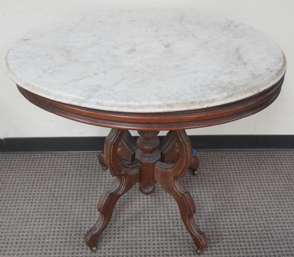 VICTORIAN ROCOCO WALNUT MARBLE