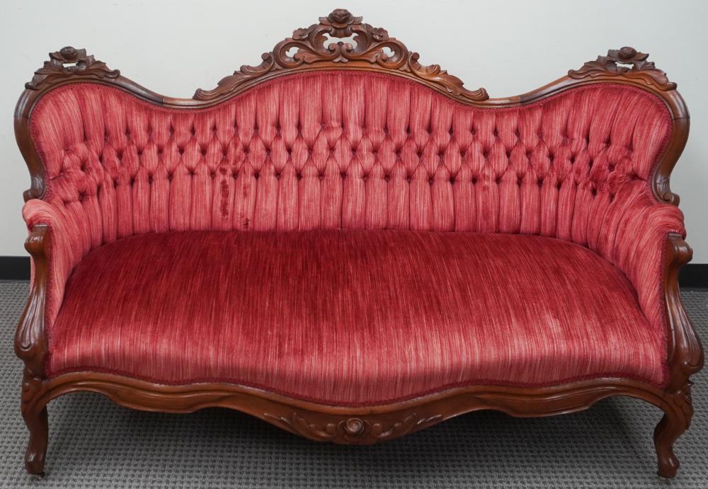 VICTORIAN ROCOCO WALNUT SOFA 42 X