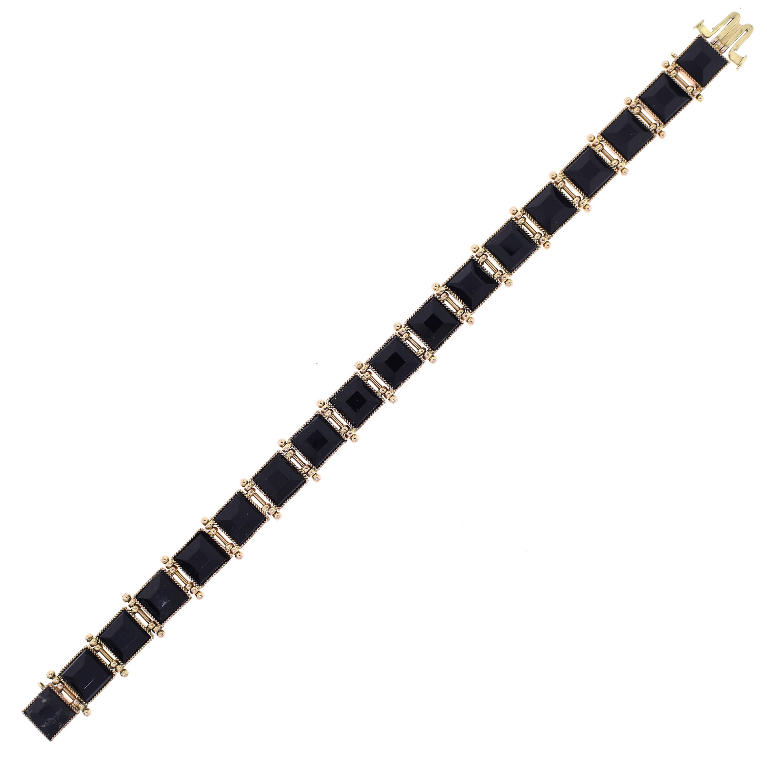 VICTORIAN ROSE GOLD BLACK ONYX