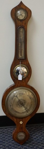 VICTORIAN ROSEWOOD BANJO BAROM