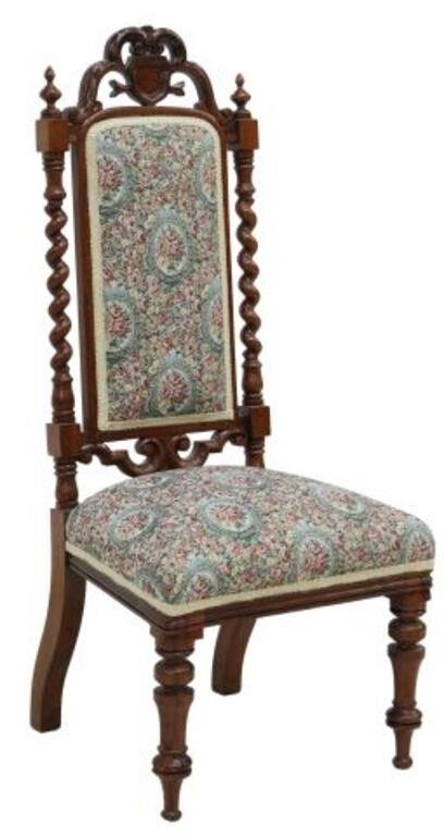 VICTORIAN ROSEWOOD BARLEY TWIST