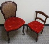 VICTORIAN ROSEWOOD CANE SEAT,