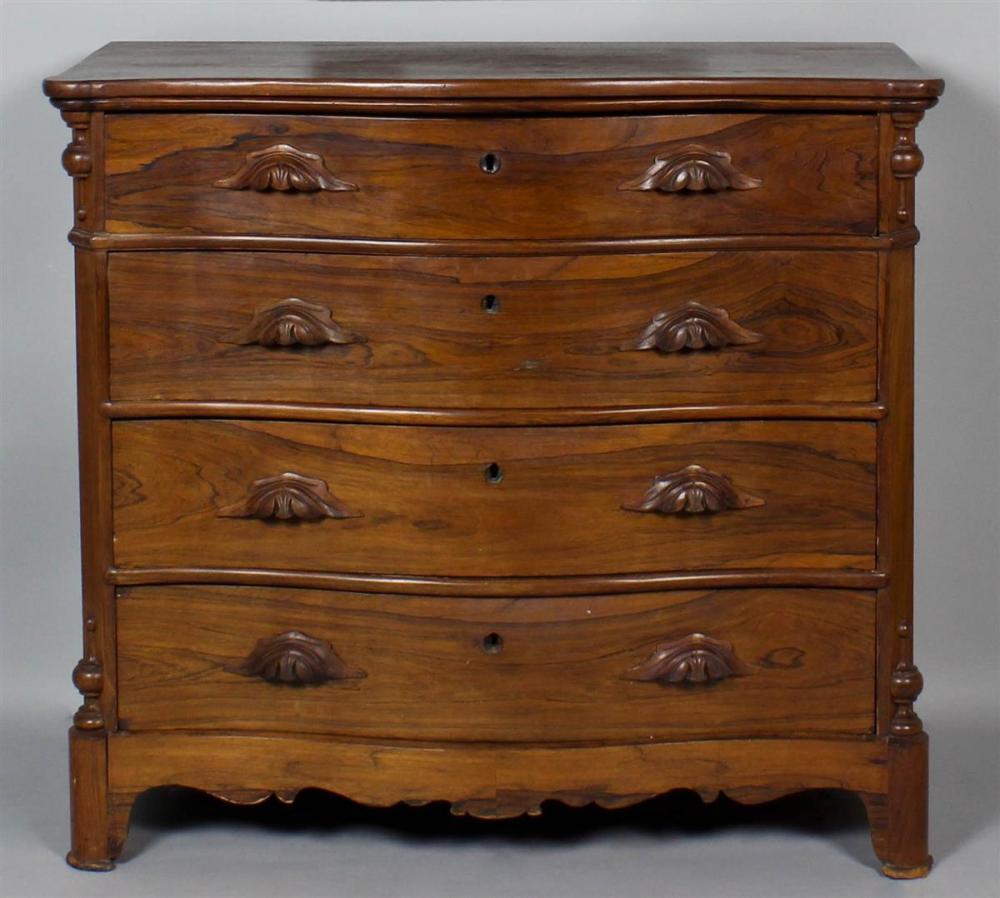 VICTORIAN ROSEWOOD CHEST OF