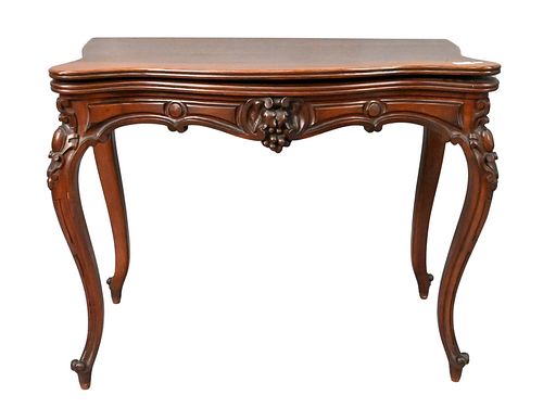 VICTORIAN ROSEWOOD GAMING TABLE,