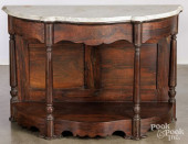 VICTORIAN ROSEWOOD MARBLE TOP