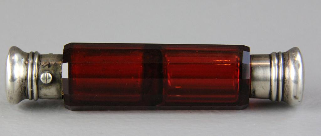 Victorian Ruby Glass & Silver