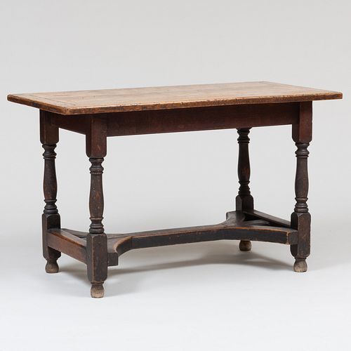 VICTORIAN RUSTIC OAK AND STAINED