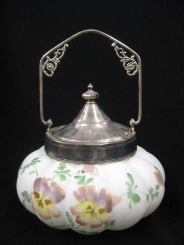 Victorian Satin Art Glass Biscuit