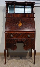 VICTORIAN SATINWOOD INLAID MAH