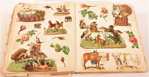 VICTORIAN SCRAP BOOK AND