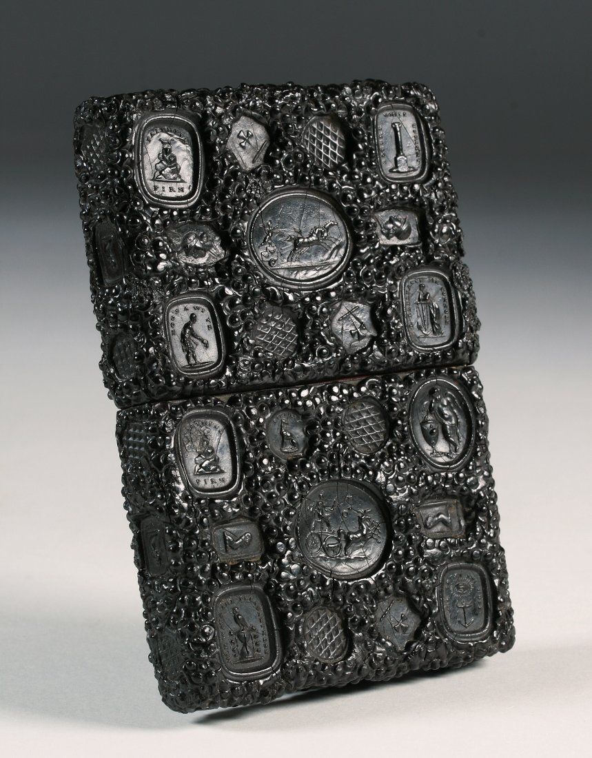 VICTORIAN SEALING WAX CARD CASE