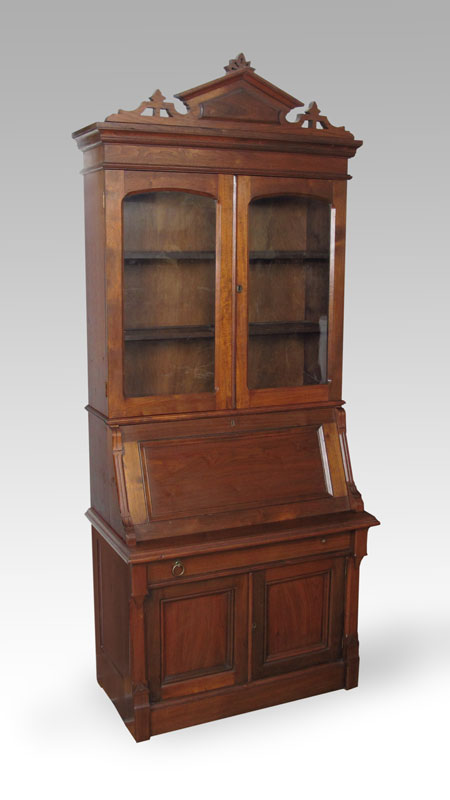 VICTORIAN SECRETARY BOOKCASE: