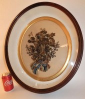 VICTORIAN SHADOWBOX HAIR WREAT
