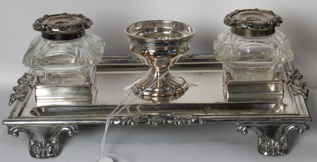 VICTORIAN SHEFFIELD PLATED STANDISH