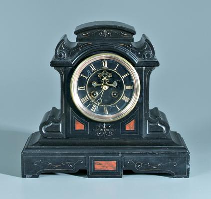 Victorian shelf clock, polished