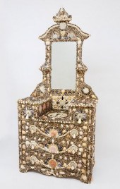 VICTORIAN SHELL ENCRUSTED DRES