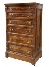 VICTORIAN SIDELOCK TALL CHEST