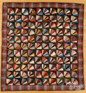 VICTORIAN SILK CRAZY FAN QUILT