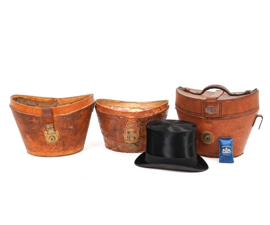 Victorian silk top hat from the