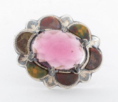 VICTORIAN SILVER AMETHYST &AMP